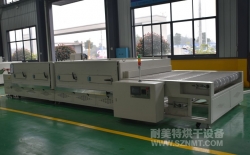 熱烈祝賀北京南火汽車配件有限公司與耐美特集團(tuán)上海分公司成功簽約1臺汽車內(nèi)飾板紅外線加熱線隧道爐12萬元！